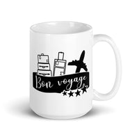 Bon Voyage White glossy mug