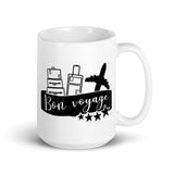 Bon Voyage White glossy mug