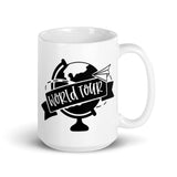 World Tour White glossy mug