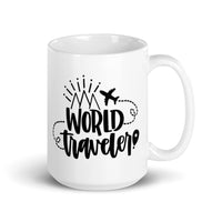 World Traveler 2 White glossy mug