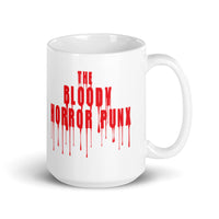 The Bloody Horror Punx (Text 4) White glossy mug