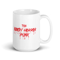 The Bloody Horror Punx (Text 6) White glossy mug