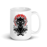 Monster Punk Rocker White glossy mug