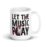 Let the Music Play White glossy mug