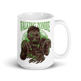 Walking Zombie White glossy mug