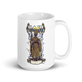 Holy Skull Priest White glossy mug