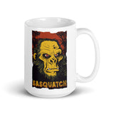 Sasquatch White glossy mug