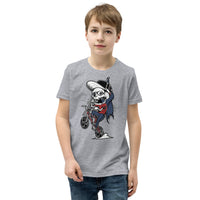 Skull Biker Youth Short Sleeve T-Shirt