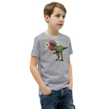 T-Rex with Sword Youth Short Sleeve T-Shirt