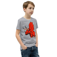 Monster Triceratops Youth Short Sleeve T-Shirt