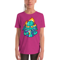 Drinkin Cthulu Youth Short Sleeve T-Shirt