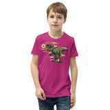 T-Rex with Sword Youth Short Sleeve T-Shirt