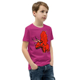 Monster Triceratops Youth Short Sleeve T-Shirt