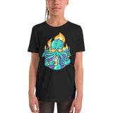 Drinkin Cthulu Youth Short Sleeve T-Shirt