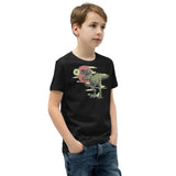 T-Rex with Sword Youth Short Sleeve T-Shirt