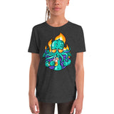 Drinkin Cthulu Youth Short Sleeve T-Shirt