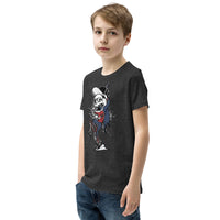 Skull Biker Youth Short Sleeve T-Shirt