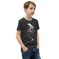 Skull Biker Youth Short Sleeve T-Shirt