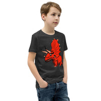 Monster Triceratops Youth Short Sleeve T-Shirt