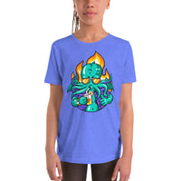 Drinkin Cthulu Youth Short Sleeve T-Shirt