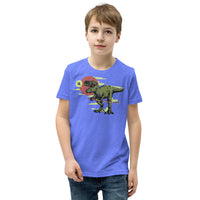 T-Rex with Sword Youth Short Sleeve T-Shirt