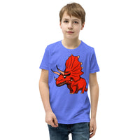 Monster Triceratops Youth Short Sleeve T-Shirt