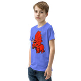 Monster Triceratops Youth Short Sleeve T-Shirt