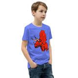 Monster Triceratops Youth Short Sleeve T-Shirt