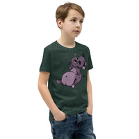 Monster Hippo Youth Short Sleeve T-Shirt