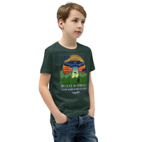 Believe in Yourself (Sasquatch) Youth Short Sleeve T-Shirt