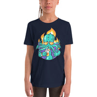 Drinkin Cthulu Youth Short Sleeve T-Shirt