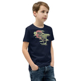 T-Rex with Sword Youth Short Sleeve T-Shirt