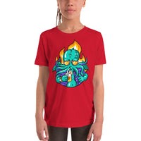 Drinkin Cthulu Youth Short Sleeve T-Shirt