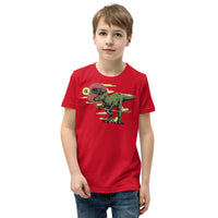 T-Rex with Sword Youth Short Sleeve T-Shirt