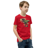 T-Rex with Sword Youth Short Sleeve T-Shirt