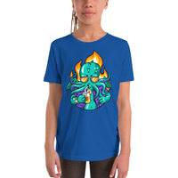 Drinkin Cthulu Youth Short Sleeve T-Shirt