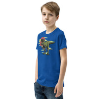 T-Rex with Sword Youth Short Sleeve T-Shirt