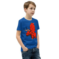 Monster Triceratops Youth Short Sleeve T-Shirt