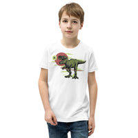 T-Rex with Sword Youth Short Sleeve T-Shirt