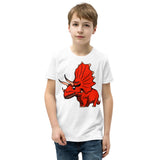 Monster Triceratops Youth Short Sleeve T-Shirt