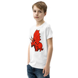 Monster Triceratops Youth Short Sleeve T-Shirt