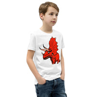 Monster Triceratops Youth Short Sleeve T-Shirt